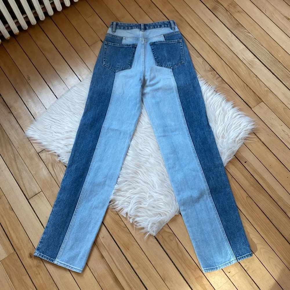 PacSun Eco Two-Tone '90s Boyfriend Jeans, Size 24 - Picture 7 of 16